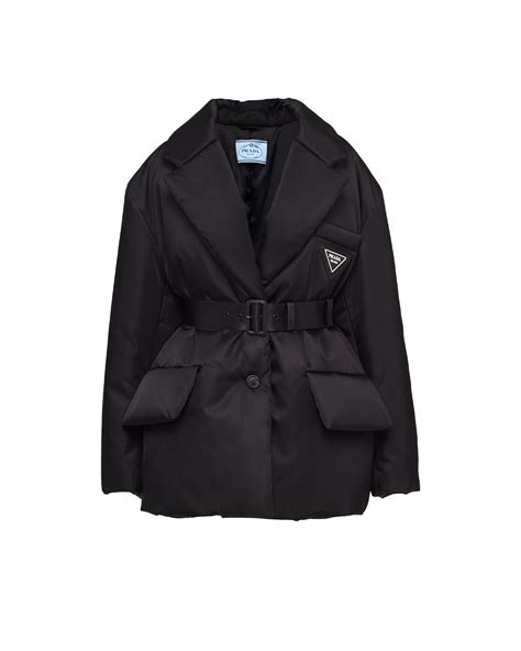 prada oversized nylon coat|Prada nylon jacket women's.